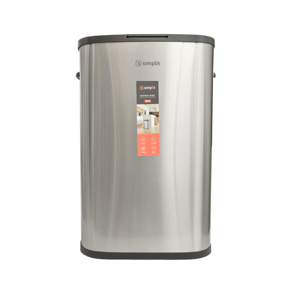 Basurero Cocina Handy 55lts Táctil Acero Inox