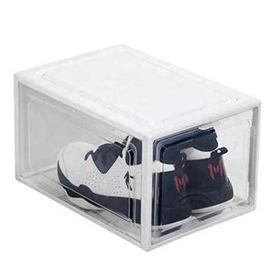 Caja organizadora de zapatos blanco/transparente