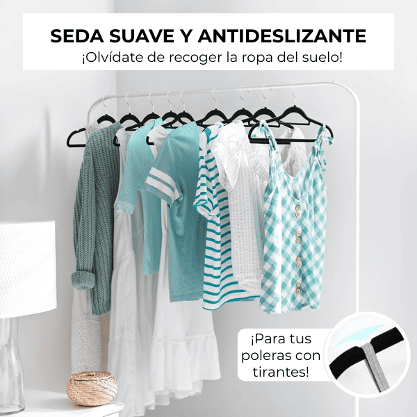 Set 30 colgadores antideslizantes de terciopelo