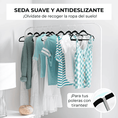Set 30 colgadores antideslizantes de terciopelo