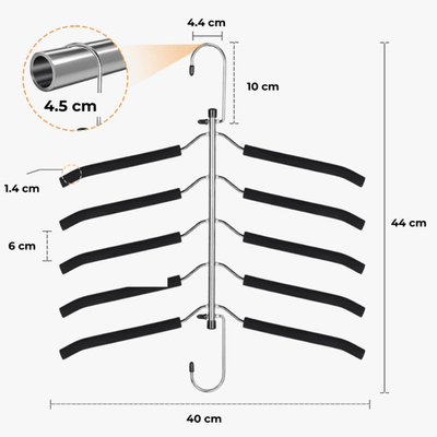 Colgador de ropa múltiple antideslizante
