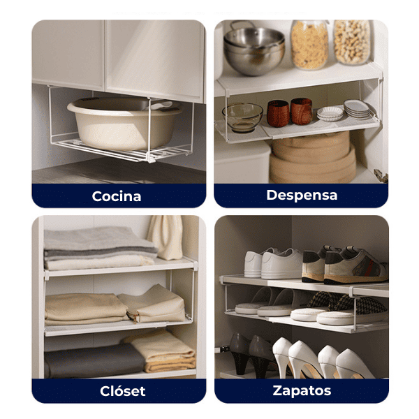 Repisa colgante extensible para zapatos