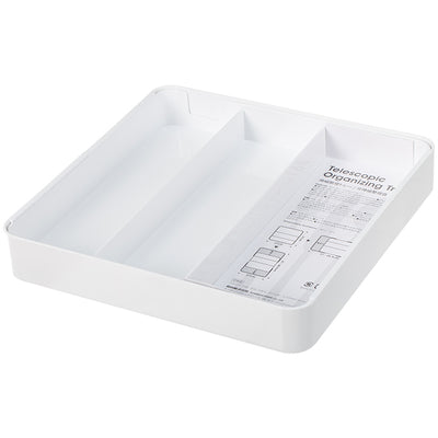 Organizador de cubiertos extensible blanco