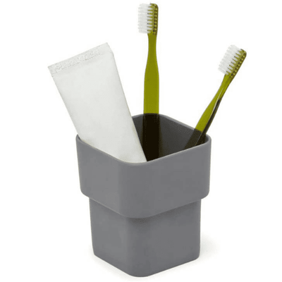 Organizador utensilios personales para baño gris