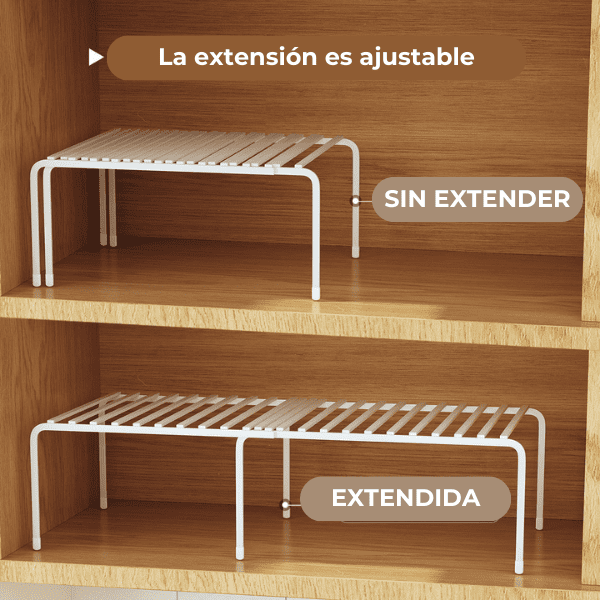 Repisa extensible blanca