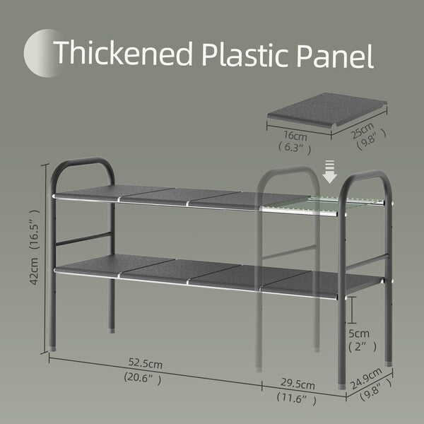 Repisa doble ajustable bajo lavaplatos