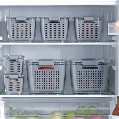 Set 3 Organizadores refrigerador con separador S/M/L