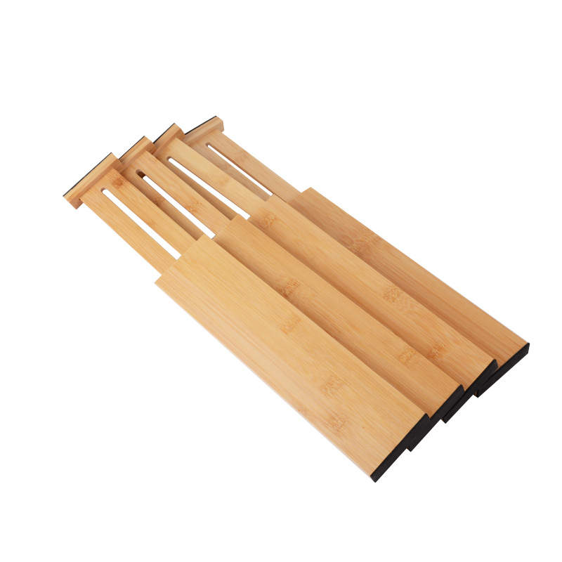 Set 4 divisores bambú extensibles para cajones