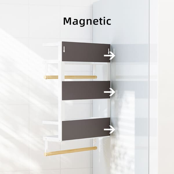 Estante magnético para refrigerador blanco M